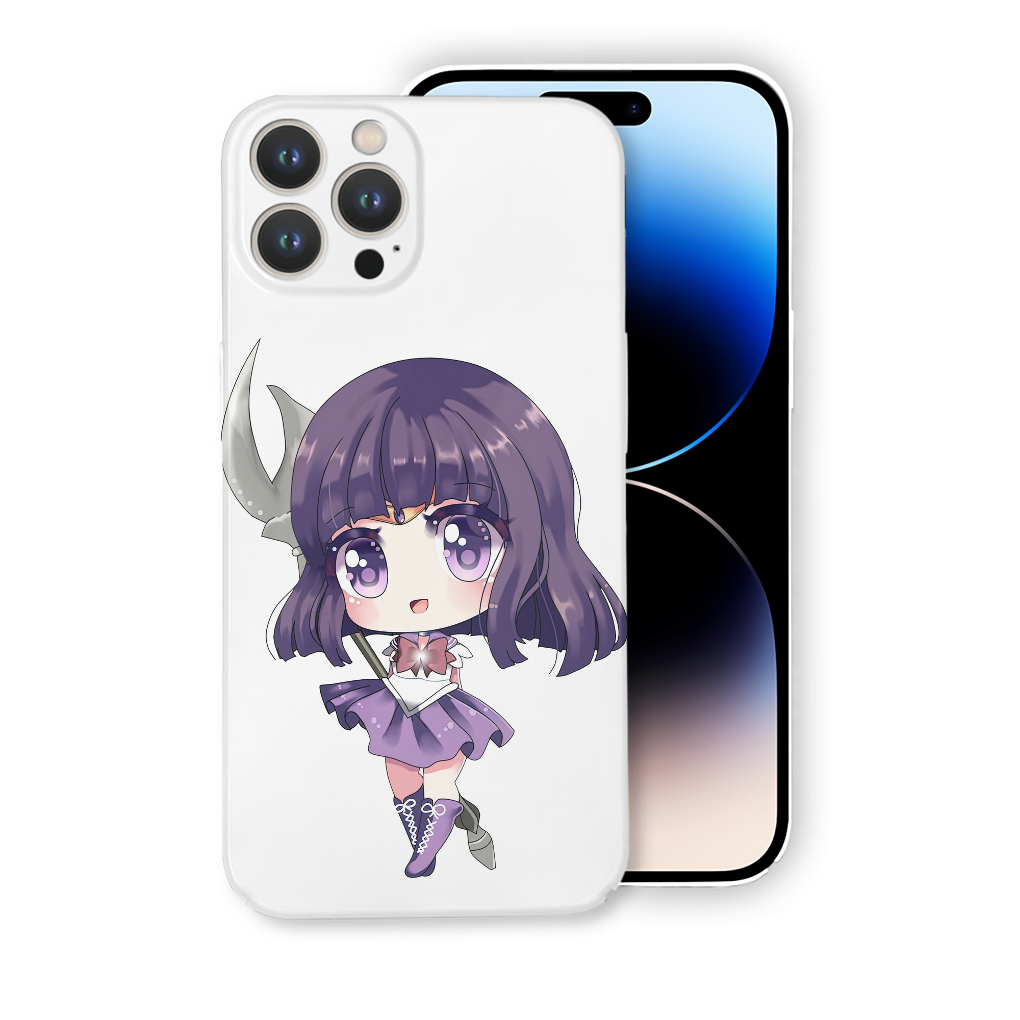 （画像用） 美少女戦士セーラームーン 土萠ほたる Sailor Moon Tomoe Hotaru （セーラーサターン；Sailor Saturn） 【iPhone 14シリーズ対応】ハードケース